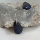 Teardrop Lapis Lazuli Gemstone Earrings