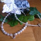 Faux Pearl &amp; Swarovski  Necklace